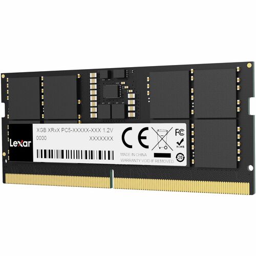Lexar RAM Module for Notebook - 16 GB (1 x 16GB) - DDR5-5600/PC5-44800 DDR5 SDRAM - 5600 MHz - CL46 - 1.10 V - On-die ECC 