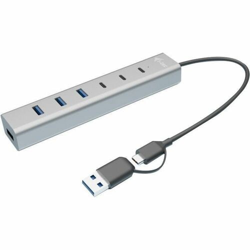 i-tec USB Hub - USB Type C - 640 MB/s - Notebook, Tablet, Keyboard, Mouse, Flash Drive - 8 Total USB Port(s) - PC
