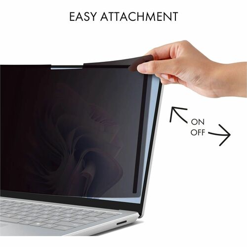 Dicota Polyethylenterephthalat (PET) Blickschutzfilter - Schwarz - für 35,6 cm (14 Zoll) Widescreen LCD Touchscreen-Monito
