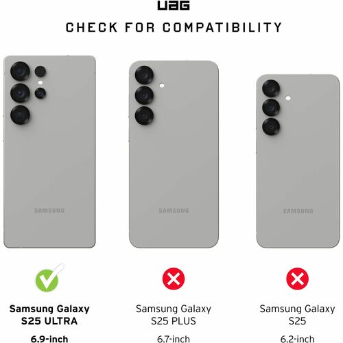 Urban Armor Gear Essential Armor Case for Samsung Galaxy S25 Ultra Smartphone - Ash