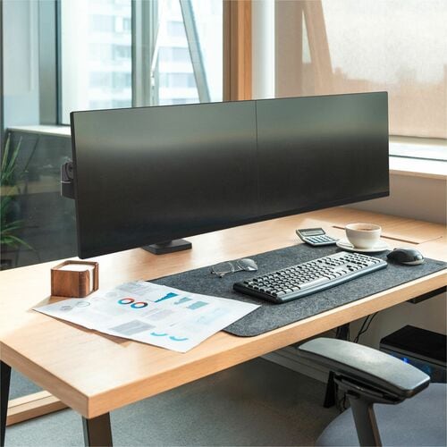 Ergotron Mounting Arm for Monitor, Display, LCD Display - Black - Height Adjustable - 2 Display(s) Supported - 68.6 cm (27