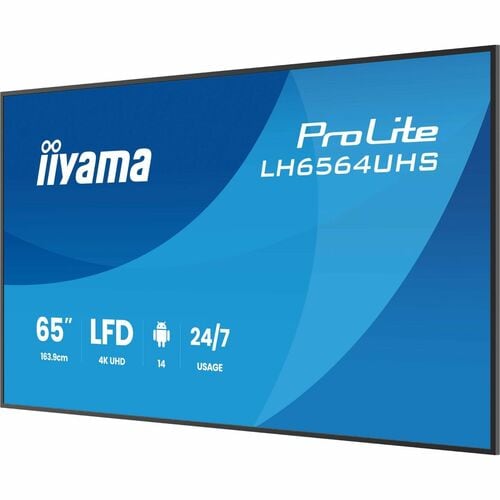iiyama LH6564UHS-B1AG. Produktdesign: Digital Signage Flachbildschirm. Bildschirmdiagonale: 165,1 cm (65"), Display-Auflös