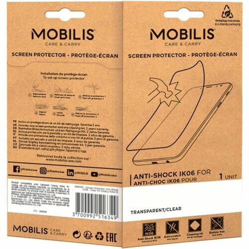 MOBILIS 5H Displayschutz für Galaxy Tab A9+ - Transparent, Glasklar - für 27,9 cm (11 Zoll) LCD Tablet - Antimikrobiell - 