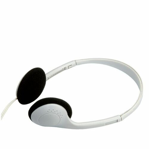 Value Wired Over-the-head Binaural Stereo Headphone - Light Grey - 32 Ohm - 20 Hz to 20 kHz - 1.80 m Cable - Mini-phone (3