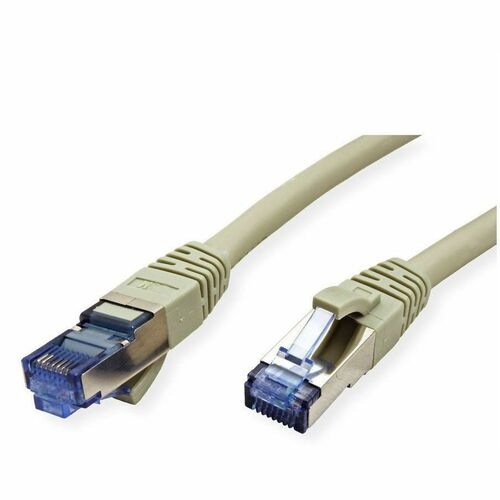 VALUE Patchkabel Kat.6A (Class EA) S/FTP (PiMF), LSOH, grau, 0,5 m