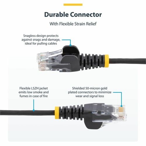 StarTech.com 1 m Category 6 Network Cable - 1 - Cable for Network Device, Rack, Patch Panel - First End: 1 x RJ-45 Network