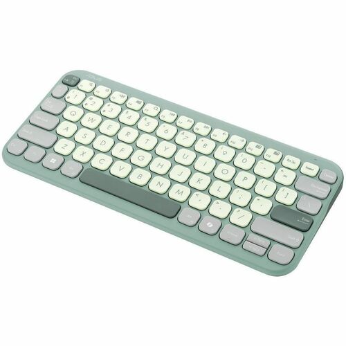 Asus Marshmallow KW100-GTL-CP Keyboard - Compact - Wireless Connectivity - Green Tea Latte - Scissors Keyswitch - Bluetoot