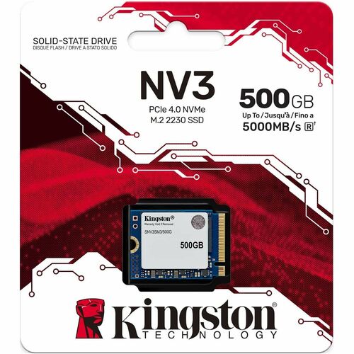 Kingston Solid State-Laufwerk - M.2 2230 Intern - 500 GB - PCI Express NVMe (PCI Express NVMe 4.0 x4) - Notebook, Spielkon