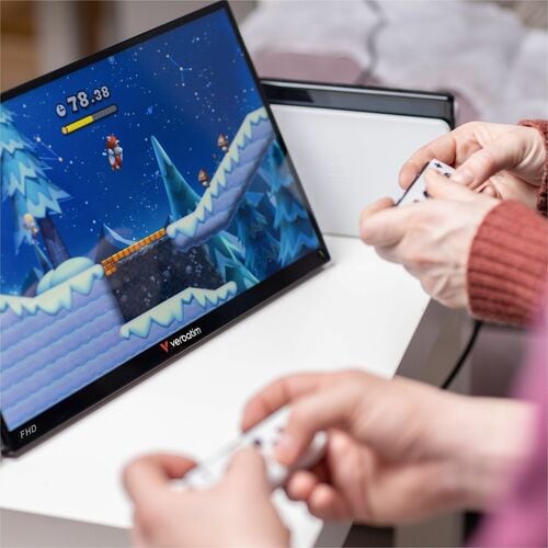 Monitor LED touchscreen Verbatim PMT-15 - 406,4 mm (16") Classe - 16:9 - 6 ms - 39,6 cm (15,6") Viewable - Capacità - 10 P