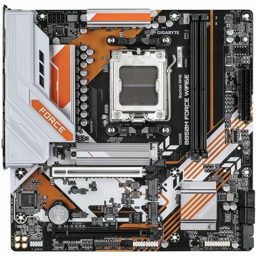 GIGABYTE Ultra Durable B850M FORCE WF6E Gaming Desktop Motherboard - AMD B850 Chipset - Socket AM5 - Micro ATX - Ryzen 7 P