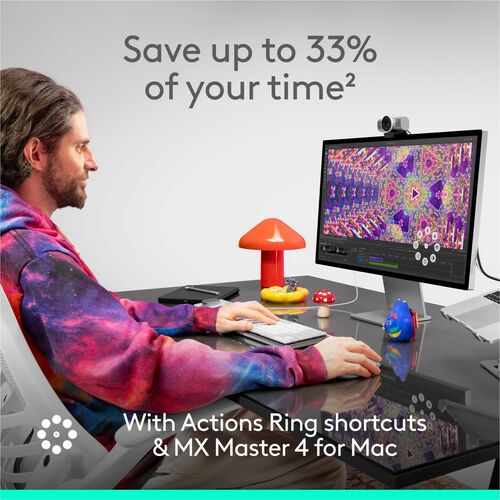 Mx Performance 4 MX MASTER 4 FOR MAC PERFORMANCE WIRELESS MOUSE - PALE GREY