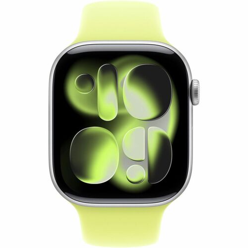 Apple Adjustable Smartwatch Band - Medium (M)/Large (L) - Pin-and-tuck Attachment - Neon Yellow - Fluoroelastomer