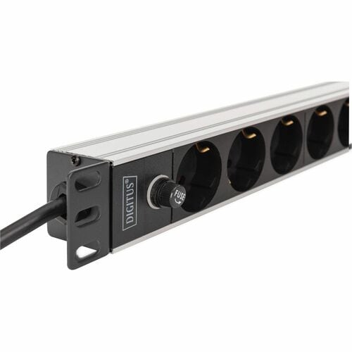 Digitus DN-95437. Rack-Kapazität: 1U, Montage: Horizontal/Vertikal, Gehäusematerial: ABS Synthetik, Aluminium. Anzahl der 