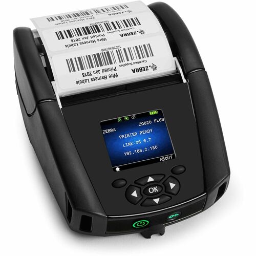 Zebra ZQ620 Plus Desktop, Industrial, Mobile, Transportation & Logistic, Warehouse, POS System Direct Thermal Printer - Mo