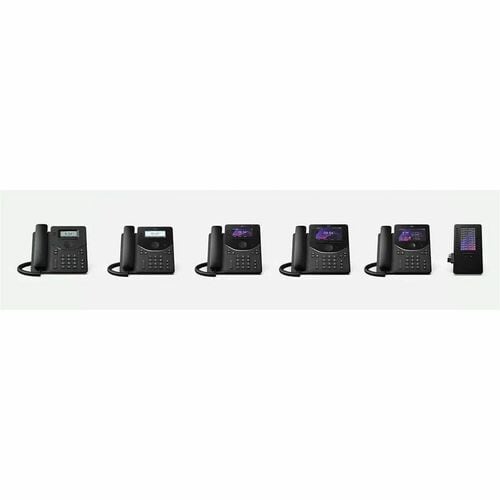 Webex 9811 IP Phone - Corded - Corded - Desktop, Wall Mountable - Carbon Black - 2 x Total Line - VoIP - 6.6 cm (2.6") LCD