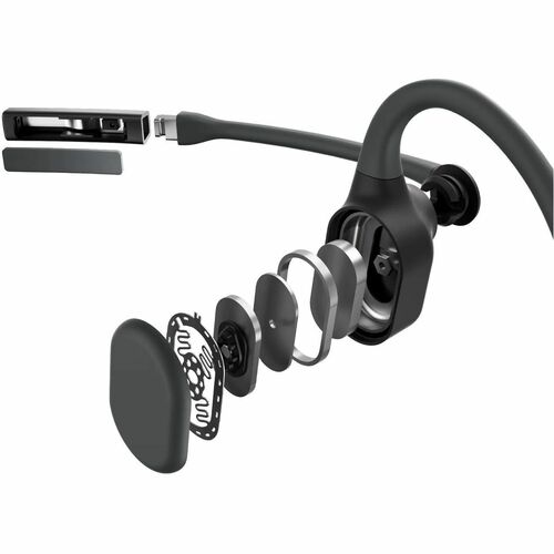 Shokz OpenComm2 Kabellos Hinter dem Kopf, Ohrbügel, Offenes Design, Ohrhörer Stereo Ohrhörerset - Binaural - Offen - 20 Hz