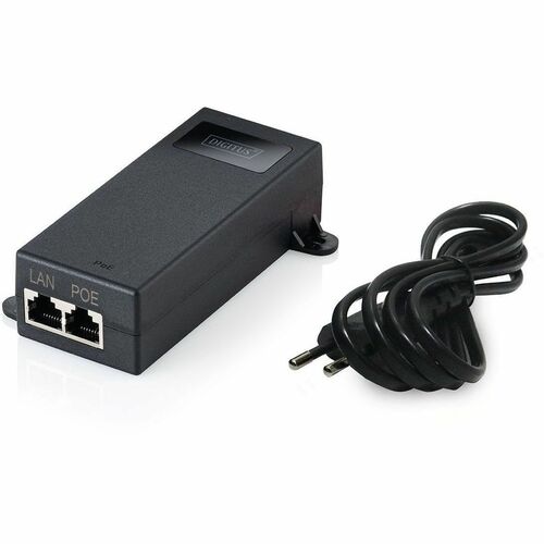 Digitus PoE++-Injektor - 120 V AC, 230 V AC Eingang - 1 x RJ-45 Eingangsport(s) - 1 x RJ-45 Ausgangsport(s) - 60 W - Schwarz