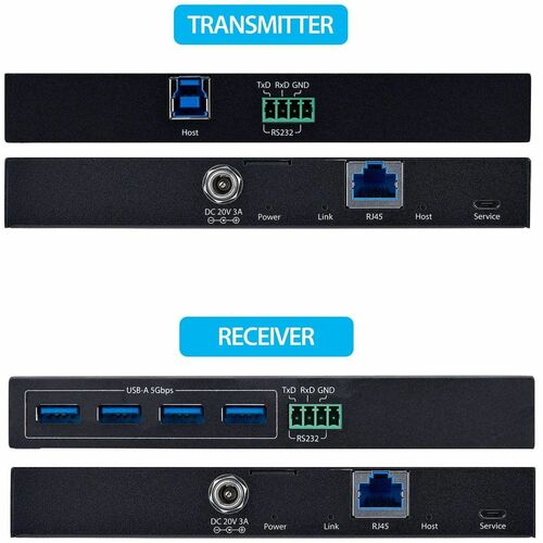 StarTech.com USB/Ethernet Combo Hub - USB Type B - 640 MB/s - Desktop, Webcam, Workstation - Black - TAA Compliant - 7 Tot