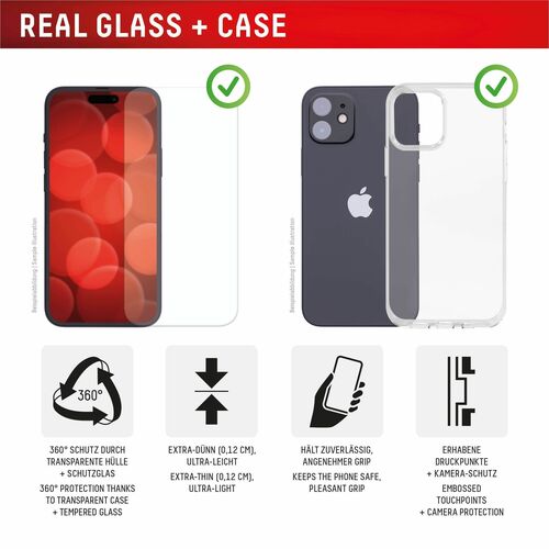 Displex Hülle für Apple iPhone 17 Pro Smartphone - Transparent - Schmutzabweisend, Kratzfest, Fingerabdruckresistent - The
