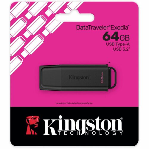 Kingston DataTraveler Exodia 64 GB USB 3.2 (Gen 1) Type A, USB 2.0 Flash Drive