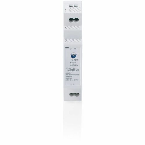 Digitus DN-PWR-SST-125 Power Supply - 12 W - Enclosed, Ultra Compact - 120 V AC, 230 V AC Input - 5 V DC Output - 80% Effi