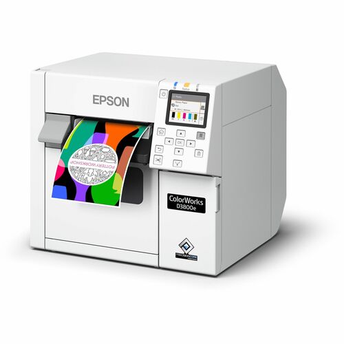Epson ColorWorks CW-D3800e Industrial, Retail, Pharmacy Inkjet Printer - Colour - Desktop - Label Print - With Cutter - 10