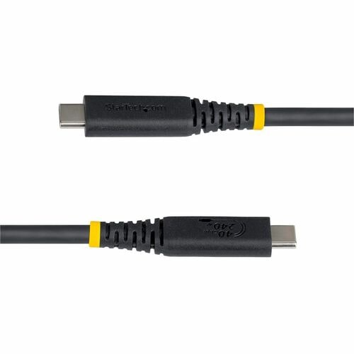 StarTech.com 1 m USB4 A/V/Power/Data Transfer Cable - 1 - Cable for Display, Workstation, Dock, MacBook, Wall Charger - Fi