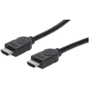 Manhattan Cable HDMI 1.4 M-M 3.0M+Ethernet - Extremo Secundario: 1 x 19-pin HDMI Digital Audio/Video - Male - 10.2Gbit/s -