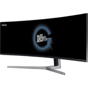 Samsung C49HG90DMU Curved Screen LCD Monitor - 32:9 - Matte Black - 124.2 cm (48.9") Viewable - Quantum Dot LED Backlight 