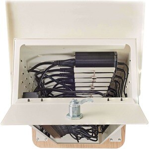 Tripp Lite by Eaton 16-Device AC Charging Tower for Chromebooks - Open Frame, White - Wired - Chromebook, iPad, Tablet PC,