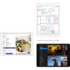 Apple iPad . Bildschirmdiagonale: 25,9 cm (10.2 Zoll), Bildschirmauflösung: 2160 x 1620 Pixel. Interne Speicherkapazität: 