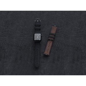 Njord Vindur SL14110 Smartwatch-Band - 1 - Schnalle Aufsatz - Grau - Silikon, Edelstahl, Veganes Kunstleder, Lachsleder