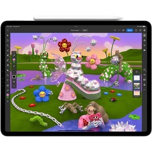 Apple iPad Pro (6th generation) A2764 Tablet - 12.9" - Octa-core) - 8 GB RAM - 256 GB Storage - iPadOS 16 - 5G - Silver - 