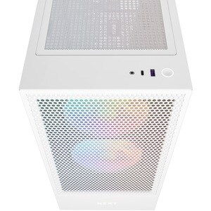 NZXT H5 Flow Computer Case - ATX Motherboard Supported - Mid-tower - Galvanized Cold Rolled Steel (SGCC), Tempered Glass -