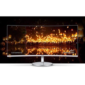Samsung C34J791WTR 34" Class UW-QHD Curved Screen LCD Monitor - 21:9 - 86.4 cm (34") Viewable - Vertical Alignment (VA) - 