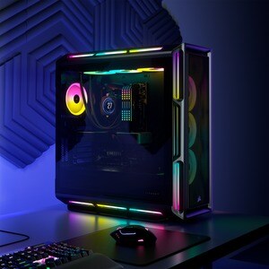 Corsair iCUE 5000T Carcasa para computdora - ATX Placa base admitida - Media Torre - Vidrio templado, Acero - Negro - 6 x 