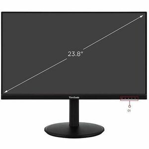 ViewSonic VG2409-MHDU-2 24.0" Class Full HD LED Monitor - 16:9 - Black - 60.5 cm (23.8") Viewable - SuperClear IPS - LED B