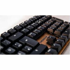 CHERRY KC 200 MX Teclado - Cabo Conectividade - USB tipo A Interface - Alemão - QWERTZ Layout - Preto, Bronze - Mecânica/M