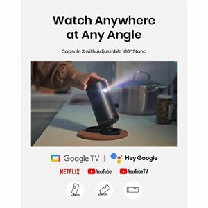 Nebula Capsule 3 D2426 DLP Projector - 16:9 - Portable, Ceiling Mountable, Tabletop - Black - High Dynamic Range (HDR) - F