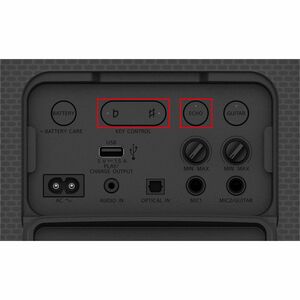 Sony SRSXV800B Portable Bluetooth Speaker System - 20 Hz to 20 kHz - Battery Rechargeable - USB