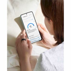 Samsung Galaxy Ring Smart Ring - Finger Wearable - Titanium Black - Accelerometer, PPG Sensor, Temperature Sensor - Sleep 