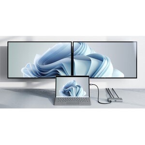 Alogic BLAZE Thunderbolt 4 Docking Station für Notebook, Desktop-PC, Festplatte, Monitor - Grau, Schwarz - 2 Unterstützte 