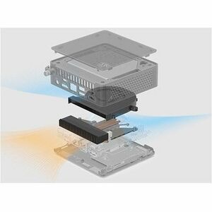 Asus NUC 15 Pro NUC15CRKI3 Barebone System - Mini PC - Intel Core 3 - Intel Chip - DDR5 SDRAM Maximum RAM Support - 2 Tota