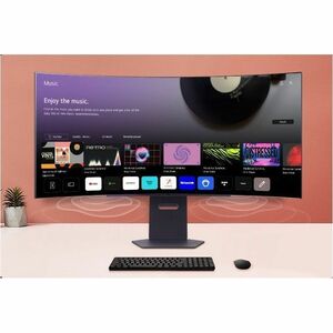 LG UltraGear 45GX90SA-B 45 Zoll Class UW-QHD Gekrümmter Bildschirm Gaming-OLED-Monitor - 21:9 Format - Schwarz - 113 cm (4