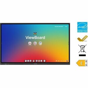 ViewSonic ViewBoard IFP6534 1651 mm 4K UHD LCD Écran de collaboration - 8 Go DDR4 SDRAM - Ultra Fine Touch (UFT) - Écran t