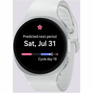 Samsung Galaxy Watch8 SM-L335F Smart Watch - 1168.40 mm Case Height - 1109.98 mm Case Width - Silver Case Color - White Ba