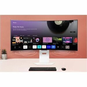 LG UltraGear 34GX90SA-W 34" (86.4 cm) Class UW-QHD Curved Screen Gaming OLED Monitor - 21:9 - 34" (86.4 cm) Viewable - OLE