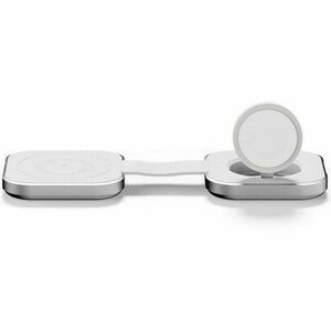 LinQ Induction Charger - Charcoal White - For Smartphone, MagSafe-enabled Device, iPhone, AirPod, Smartwatch - Foldable, M