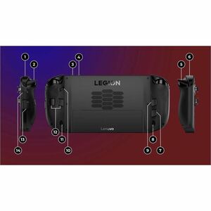 Lenovo Legion Go Gen 2 22.4 cm (8.8") Display Touchscreen OLED Handheld Game Console - Eclipse Black - 16:10 - 1920 x 1200