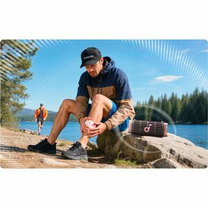 soundcore Portable Bluetooth Speaker System - 50 W RMS - Desert Rose Brown - Battery Rechargeable